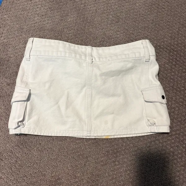 White Princess Polly Cargo Skirt Mini - Image 3