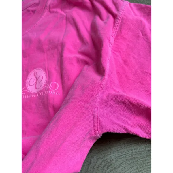 Southern Couture neon pink mermaid washed up like this t-shirt Comfort Colors L - Image 9