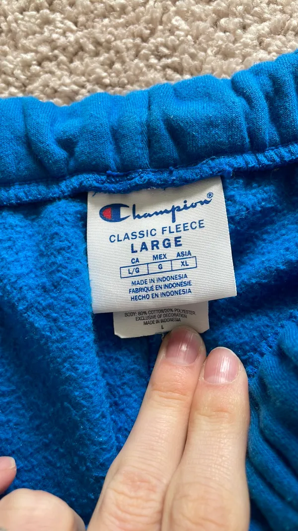 Blue champion sweatpants - Image 6