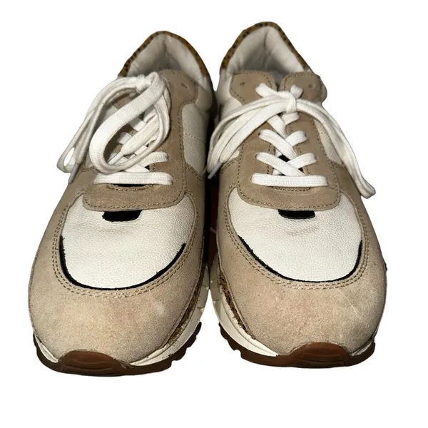 Madewell‎ Kickoff Sneaker Olive Grove Multi Unisex W: 9.5/M: 8 Spotted Calf Hair - Image 5