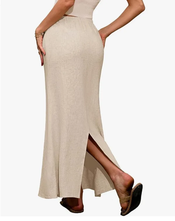 NWOT maxi linen skirt - Image 3