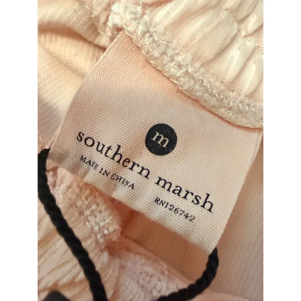 NWT Southern Marsh Courtney Corduroy Lounge Pants Pink Velour M Preppy - Image 3