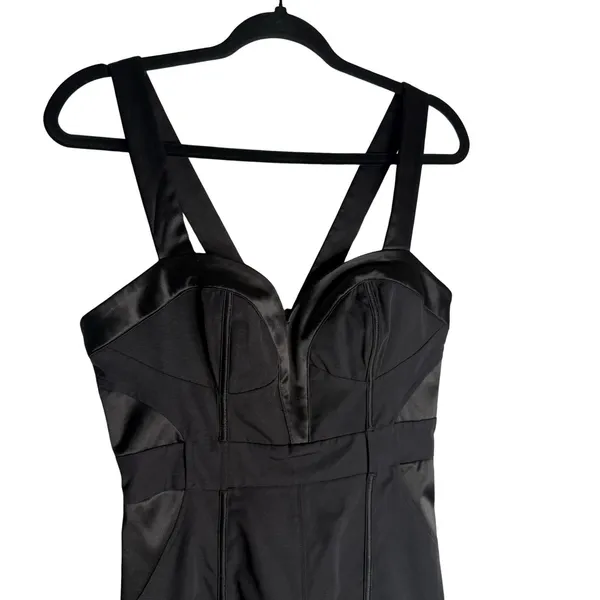 bebe Y2K Medium (8) Black Bodycon Dress Mini Timeless Classic Cocktail - Image 3