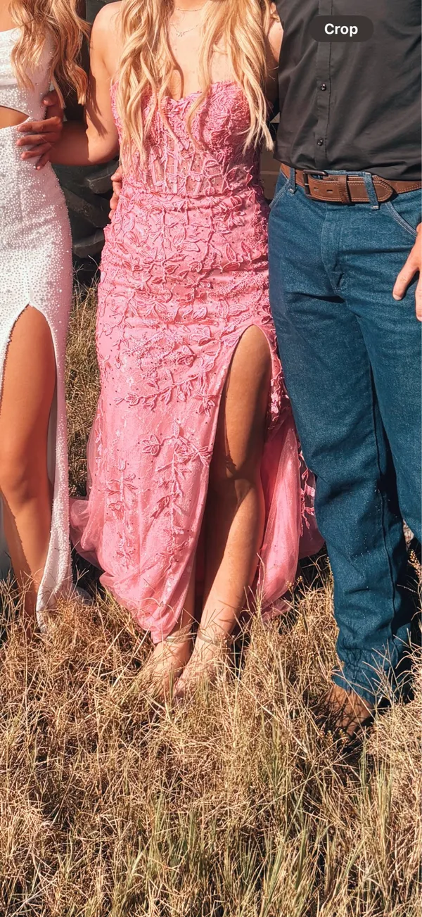 Prom Dress Pink Size 2 - Image 5