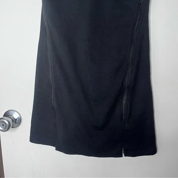 Free People Black V-Neck Mini Dress XS - Image 6
