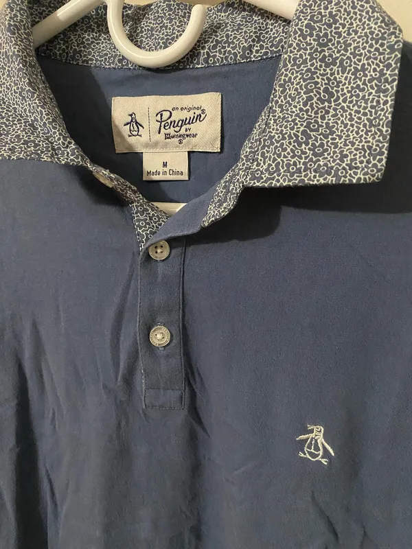 Original Penguin Blue Polo - Image 3