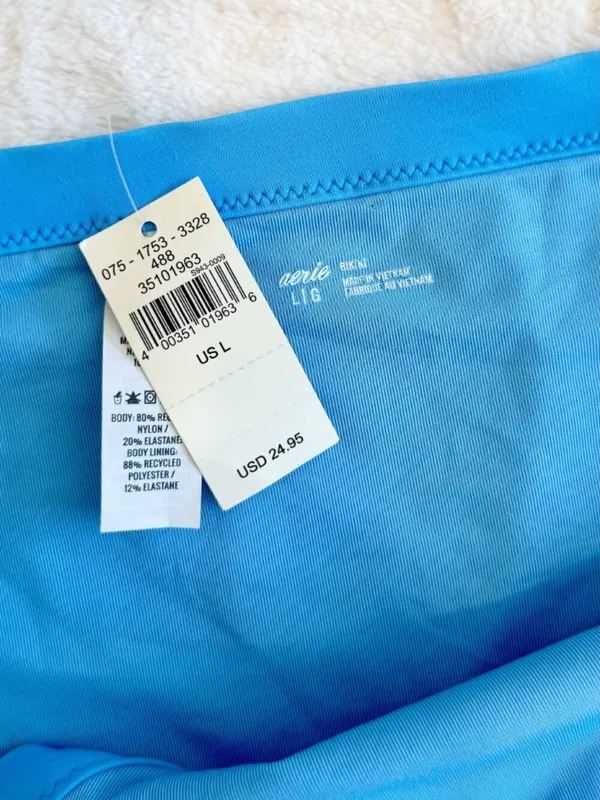NWT Aerie Blue Bikini Bottoms - Size: Large - Image 2