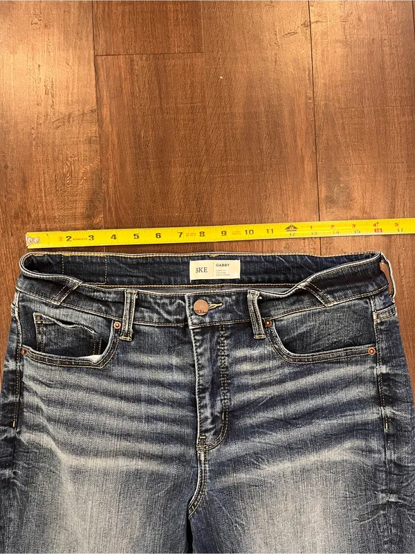 BKE Denim Gabby Curvy Fit High Rise Ankle Skinny Jeans Size 30x27 Medium Wash - Image 4