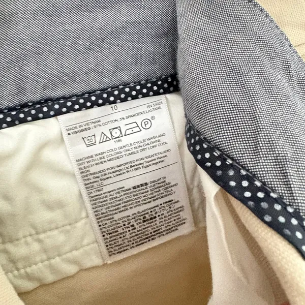 Banana Republic Hampton Fit Khaki Chino Shorts Beige Size‎ 10 - Image 5