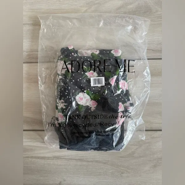 Adore Me Primrose Slip Dress Black Medium NWT IN PACKAGE - Image 5
