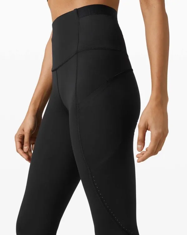 Lululemon Fast and Free Super High Rise Tight 25" Elite Black 6 - Image 8