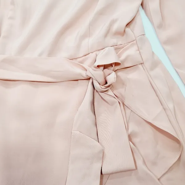 MORE TO COME Khloe Ruffle Sleeve Mini Dress in Blush Medium - Image 6