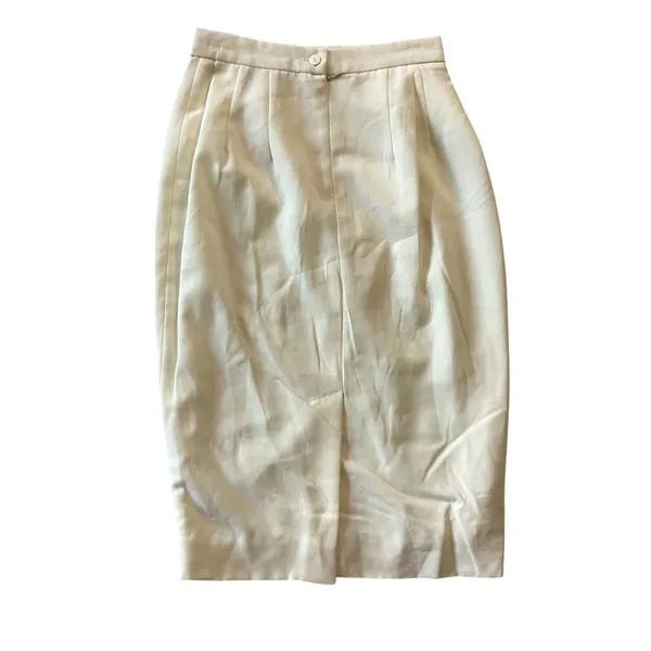 David Bijoux Pencil Skirt White Size 6 - Image 4