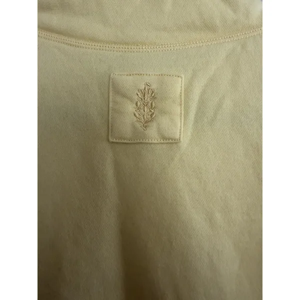 Free People Victory Mock Neck Sleeveless Sweatshirt Yellow Women's Size Large - Image 11