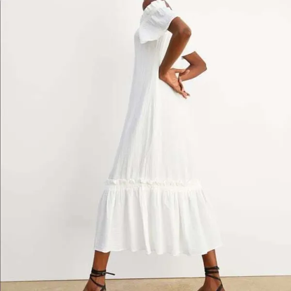✨ZARA Maxi Flounce Ruffle Trim Dress ✨ - Image 7