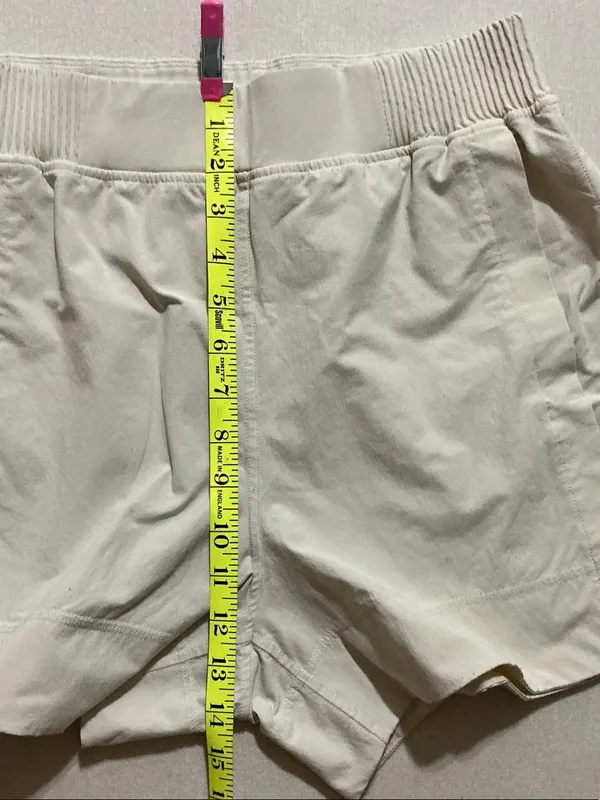 lululemon athletica Cream Ribbed-Waist Athletic Shorts - Image 6