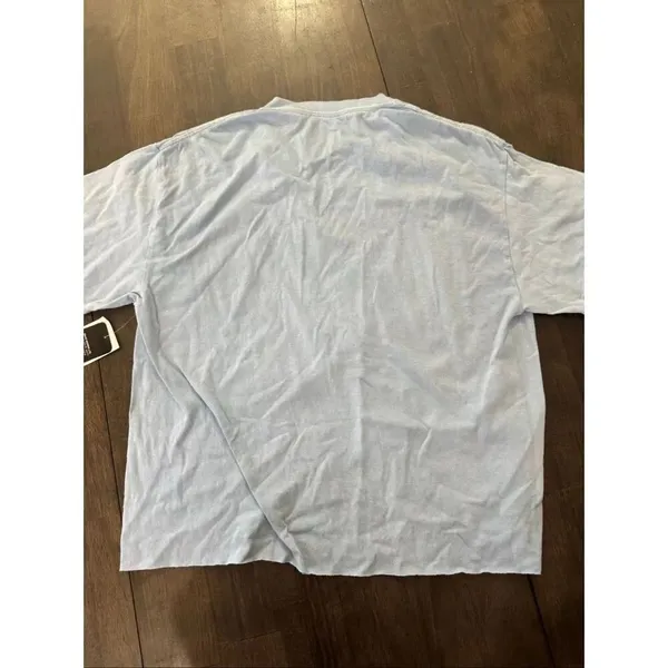 Issac Morris American Speedway Cropped Tee Blue Size M - Image 3