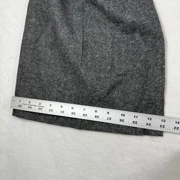 Barbour Veronica Wide Leg Trouser Gray Wool Blend Tweed Pants LTR0370MI11 Size 6 - Image 8
