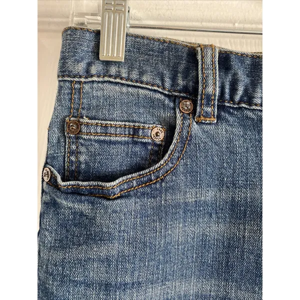 Free People Denim Mini Skirt Womens Size 0 Blue Medium Wash‎ Cotton Blend Casual - Image 3