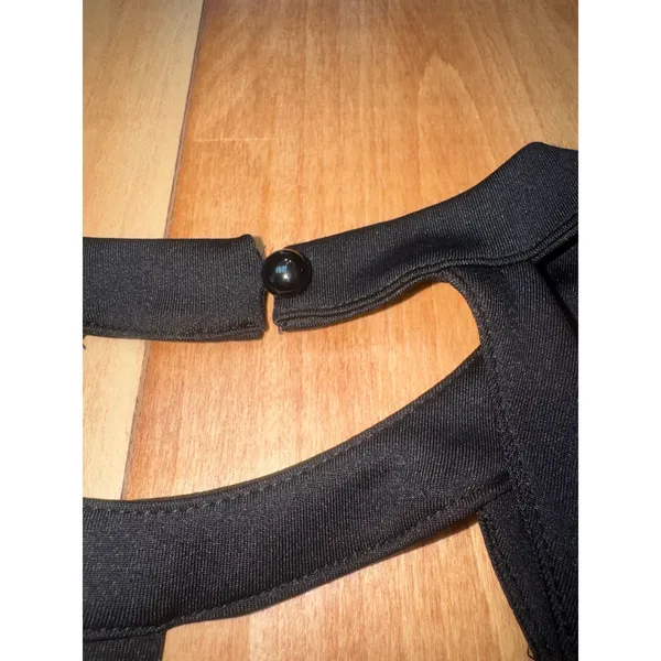 Drimmaks Black‎ and White Strappy Halter Fit Flare Dress Size S - Image 7