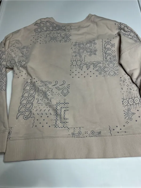 Fabletics Light Beige Crewneck Sweatshirt small - Image 8