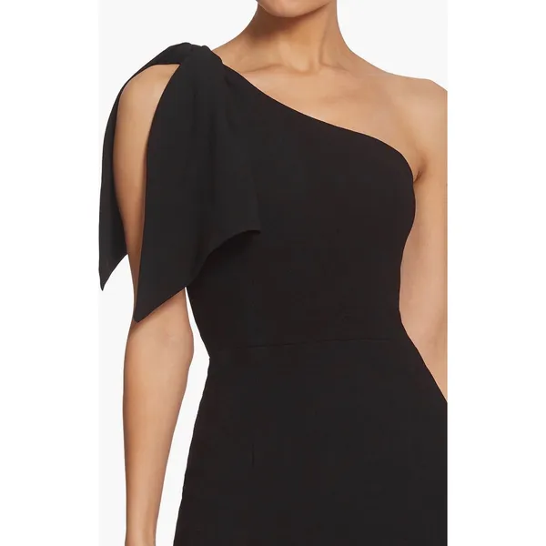 Dress the Population‎ Tiffany One-Shoulder Midi Dress Small Black NWT - Image 4