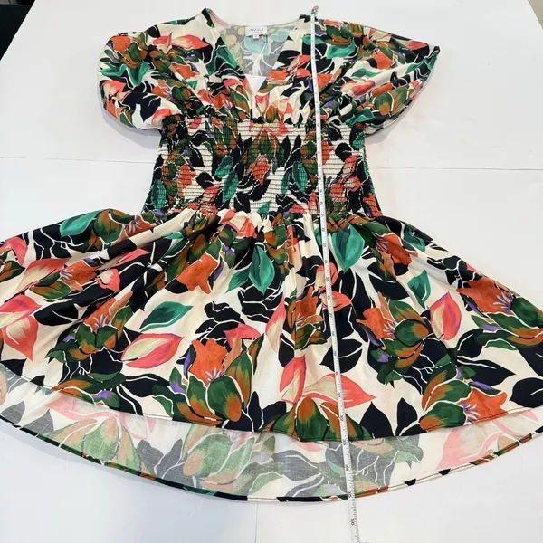 MISA Los Angeles Della Dress Las Palmas Colorful Floral Cocktail Resort SMALL - Image 10