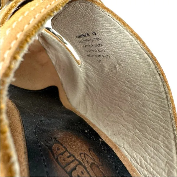 Freebird Caprice Leather Buckle Mule Sandals Brown Boho Womens Size 10 - Image 10
