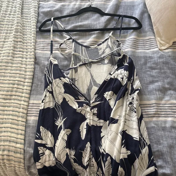 Navy and white mini dress - Image 2