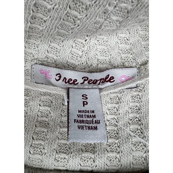 Free People Juicy Long Sleeve Cowl Neck Oversized Draped Tunic Top Stone Cold S - Image 4