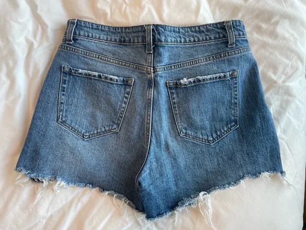 Vervet Cynical Frayed Denim Short - Image 4