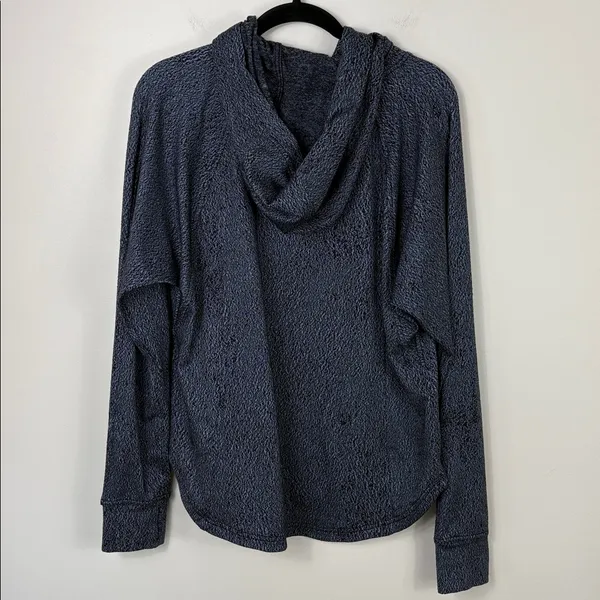 Lululemon Pick Up The Pace Long Sleeve Sweatshirt Luon Womens Size 10 Blue Black - Image 8