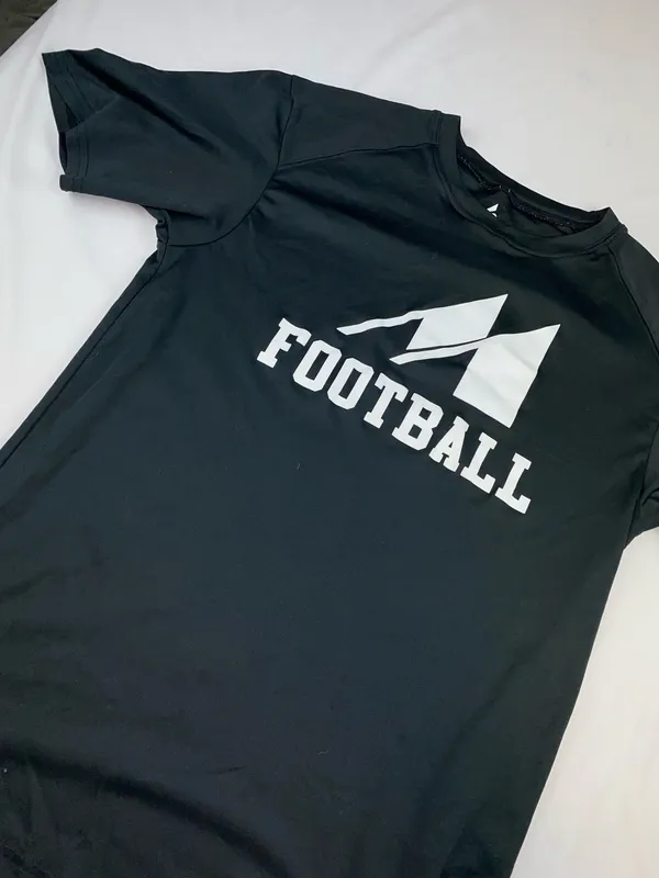 Football Tshirt Black Size M - Image 2