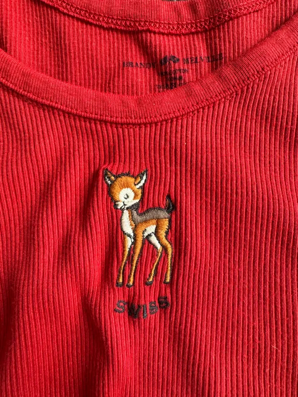 Brandy Melville Red Deer Tank  - Image 3
