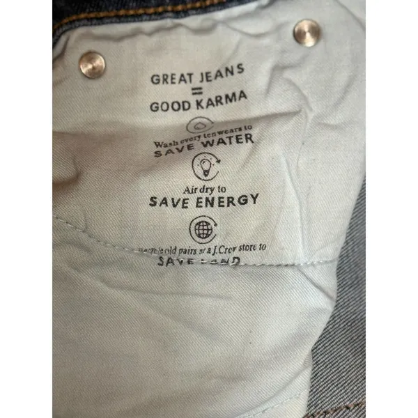 J.Crew Slim Broken In Boyfriend Jeans Distressed Light Blue Wash Denim Sz 27 - Image 3