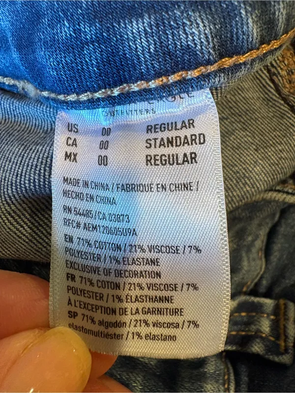 American Eagle Super High-Rise Flare Jeans juniors size 00 - Image 8
