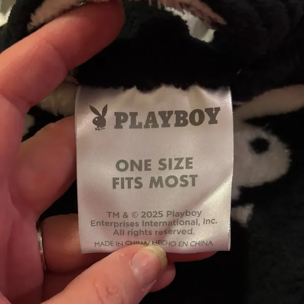 NWT PLAYBOY Unisex Plush Robe OS - Image 3