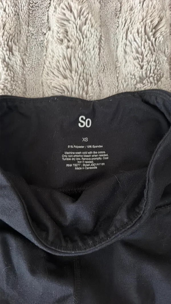 Black Leggings Size XS - Image 3