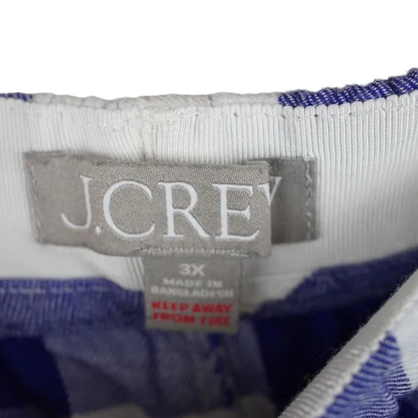 J.Crew 3X Blue &‎ White Gingham Modal Pajama Set - Image 8