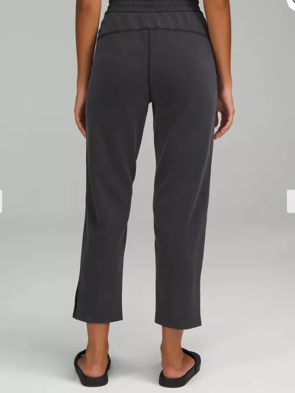lululemon softstreme brushed Women's Charcoal Straight Leg Track Pants 14 - Image 2