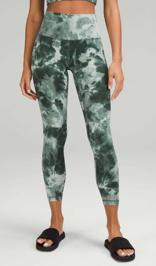 lululemon Align High-Rise Pant 25" Diamond Dye Starlight Smoked Spruce Size 2 - Image 2