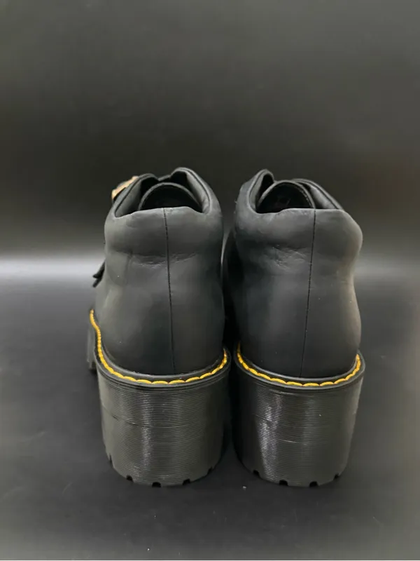 DR. MARTENS Coppola Black Leather Platform Ankle Boots Buckle Women’s Size 9 US - Image 5