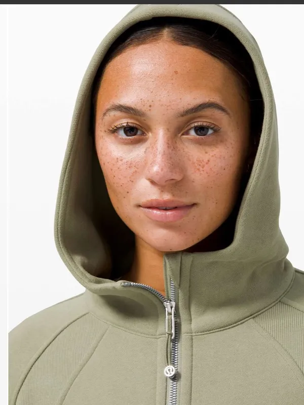 Lululemon Scuba Oversized 1/2 Zip Hoodie Rosemary Green - Image 5