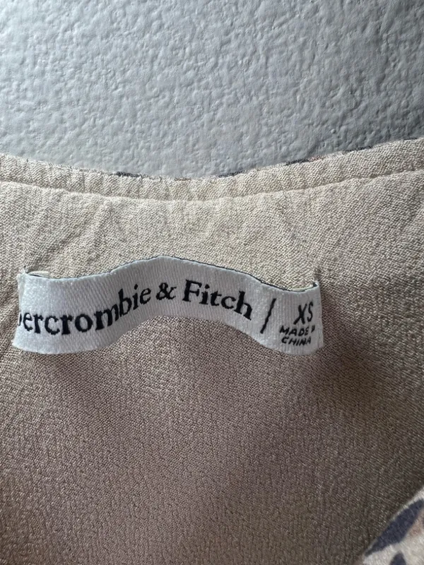Abercrombie & Fitch Leopard Print Mini Slip Dress Brown Tan Lined Adjustable XS - Image 7