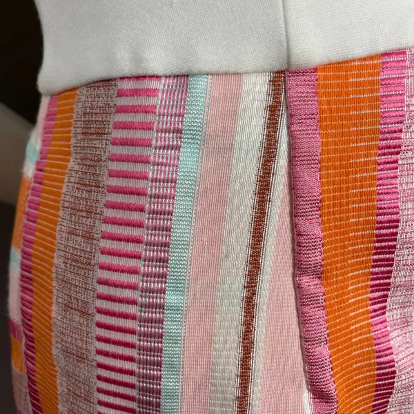 Anthropologie Hutch Dress Kayln‎ Halter Tank Colorful White Sz 4 Faux Wrap Skirt - Image 14