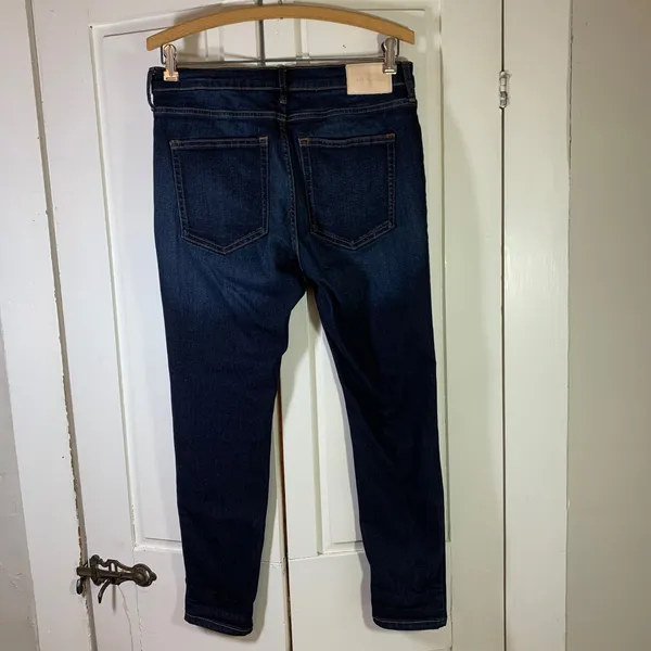 Everlane The Mid-Rise Skinny Jean Dark Indigo Blue Ankle 30 6 Capsule‎ Wardroe - Image 2