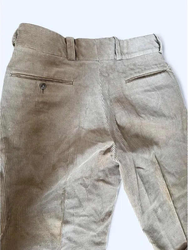 Vintage 90s Beige Corduroy Straight Leg Pants size 38 🤎 - Image 5