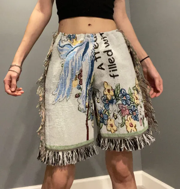 blanket shorts Multi Size 34 - Image 3