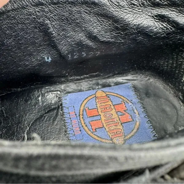 NANA Vintage Late 80s Early 90s Black Leather Single Buckle Shoes Size UK 4 US 6 - Image 11