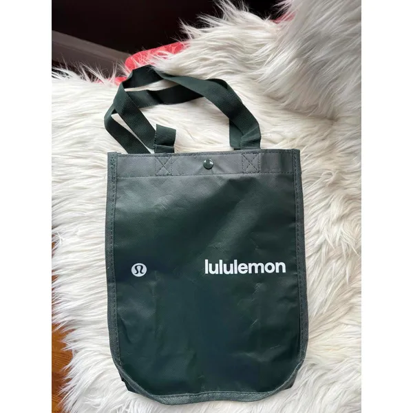 Lululemon Black Tote Bag with Logo - Image 2